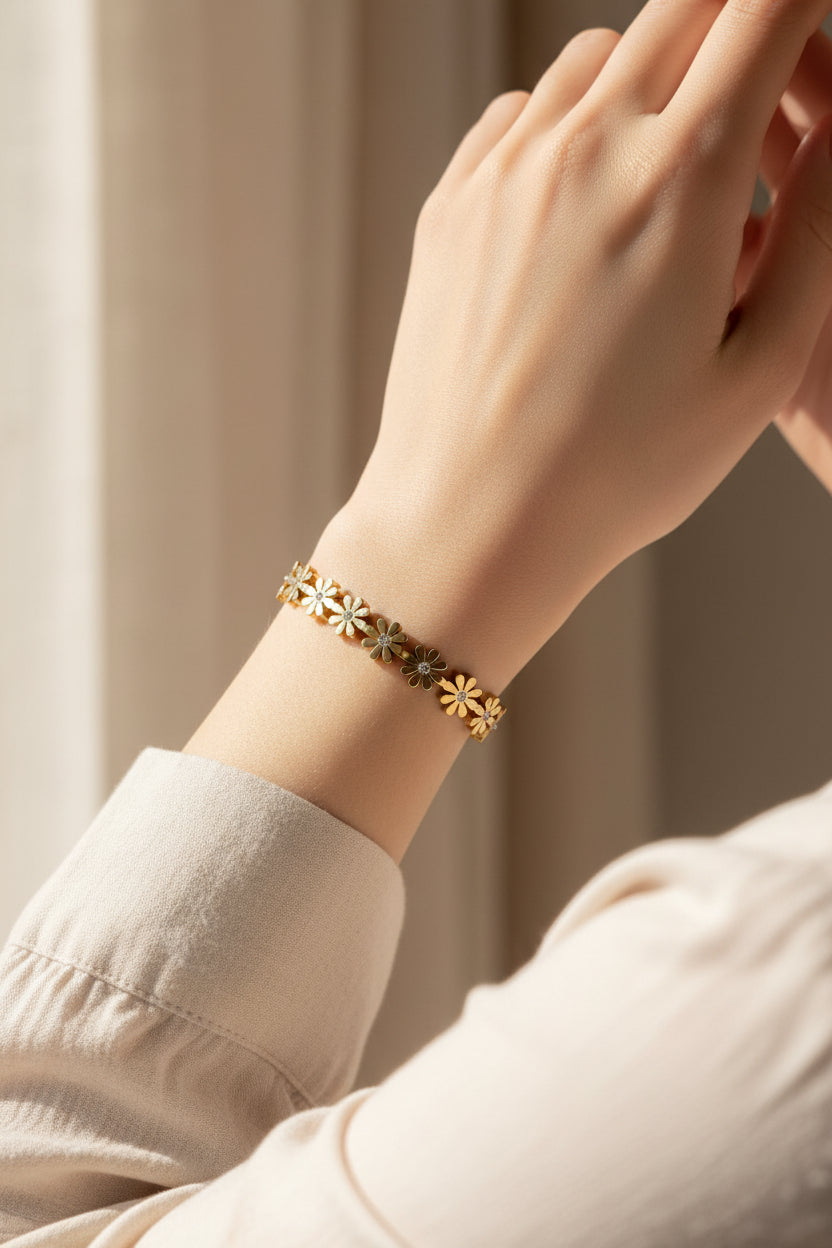Flowers kada bracelet standard size