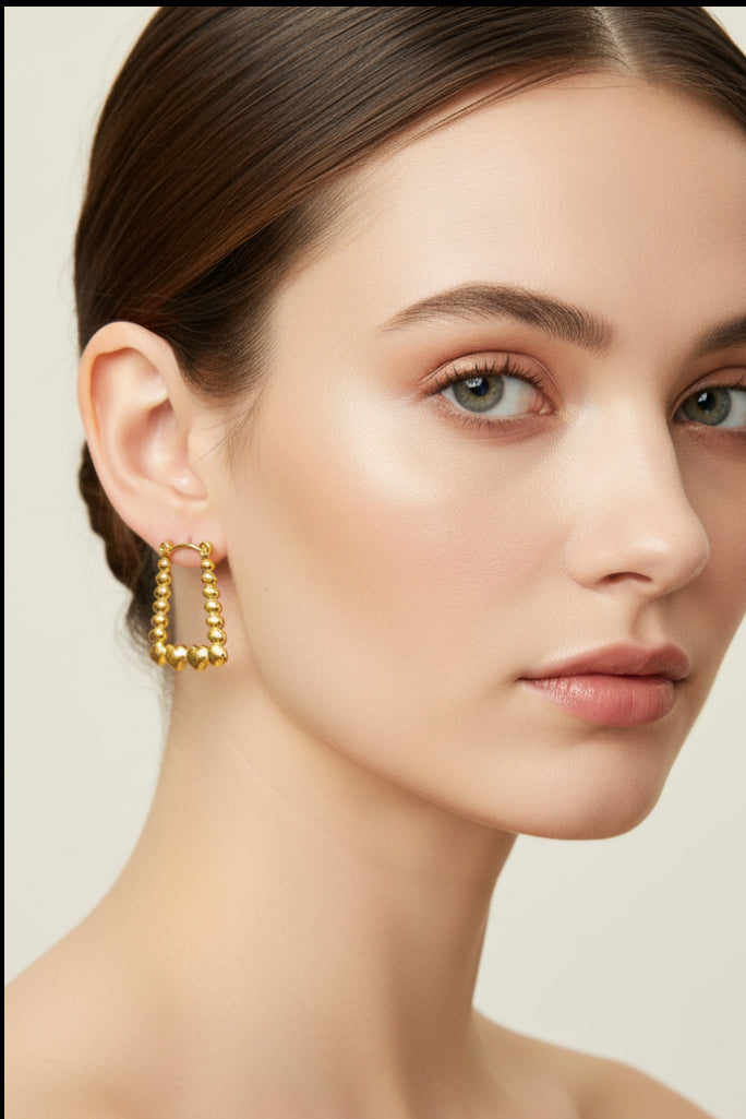 Hearts rectangle hoops