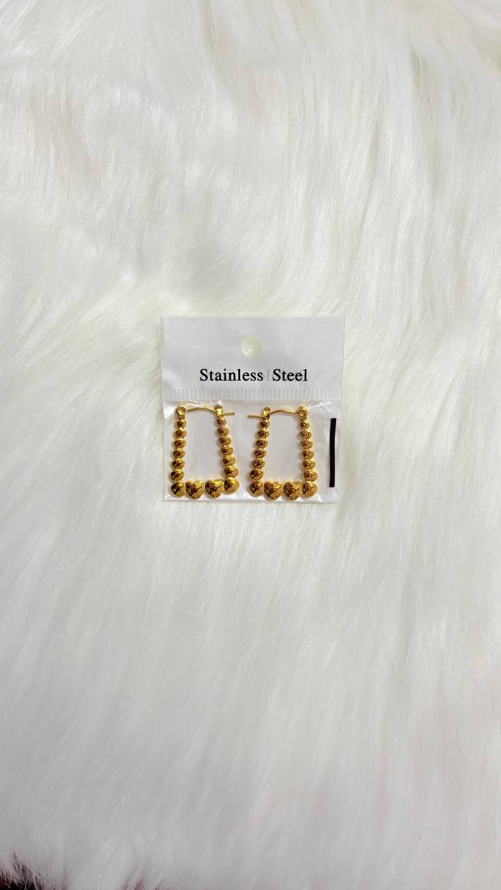 Hearts rectangle hoops