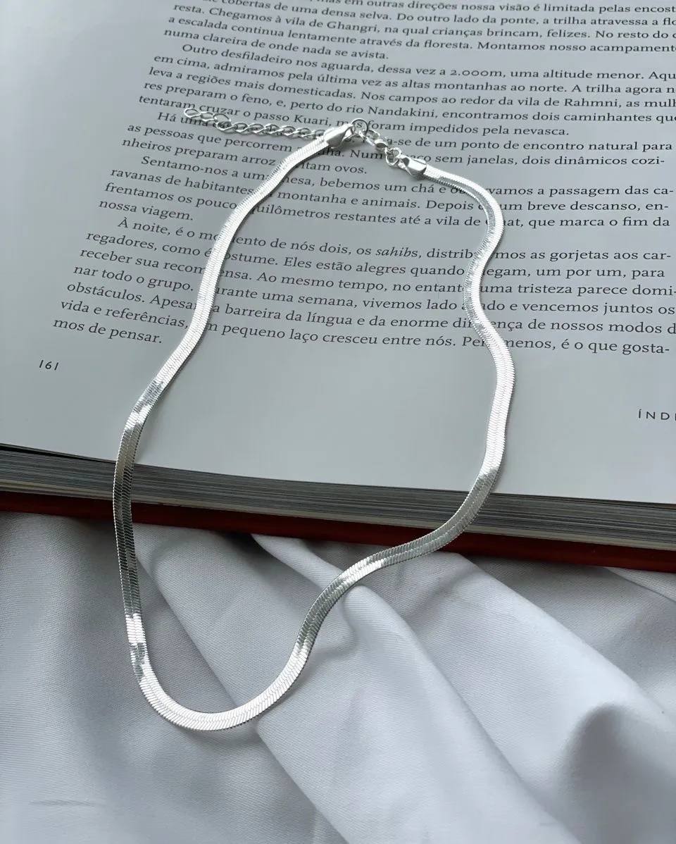 Silver Unisex Snake Chain