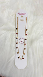 Multi-colored stone chain