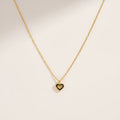 Tiny Black Heart Chain