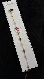 Red Tulip Chain Bracelet