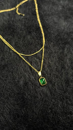 Emerald Layered Necklace
