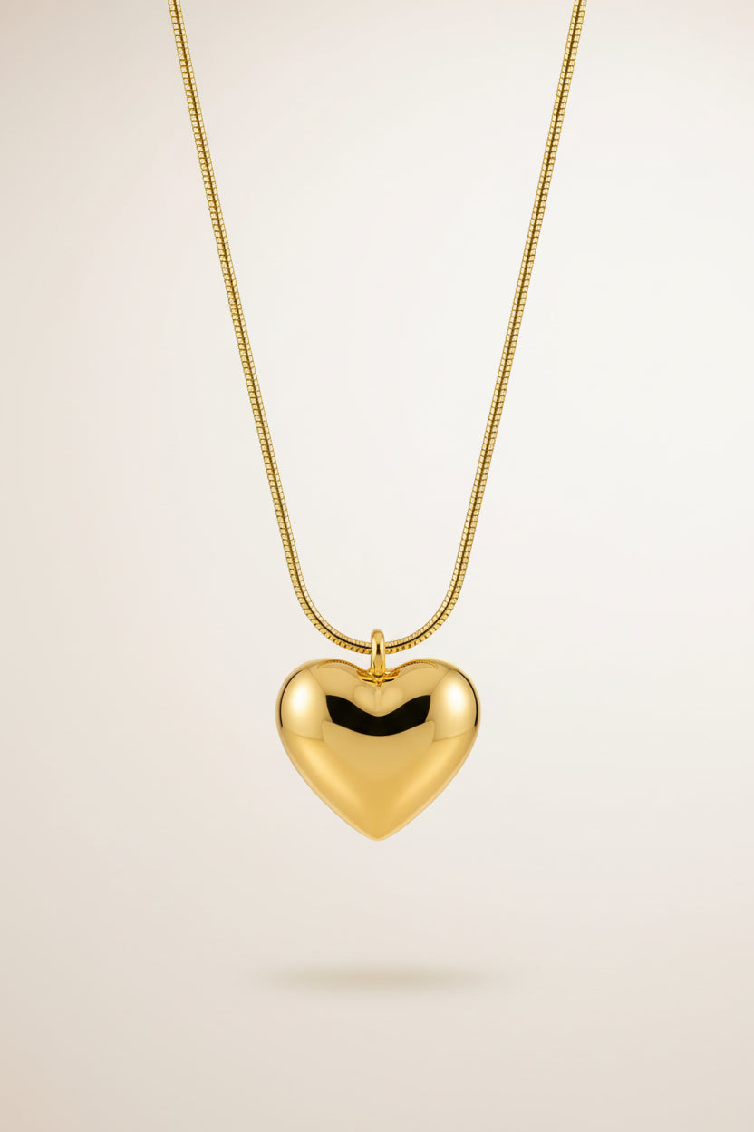 Amber heart chain