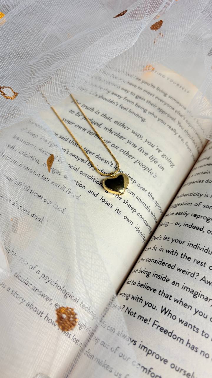 Amber heart chain