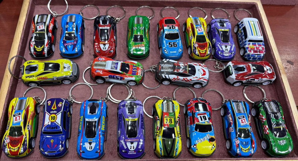 Pull Back Car Keychains