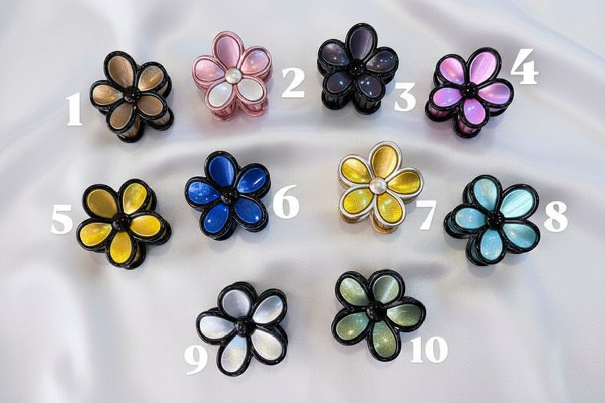 Metallic Flower Medium Claws