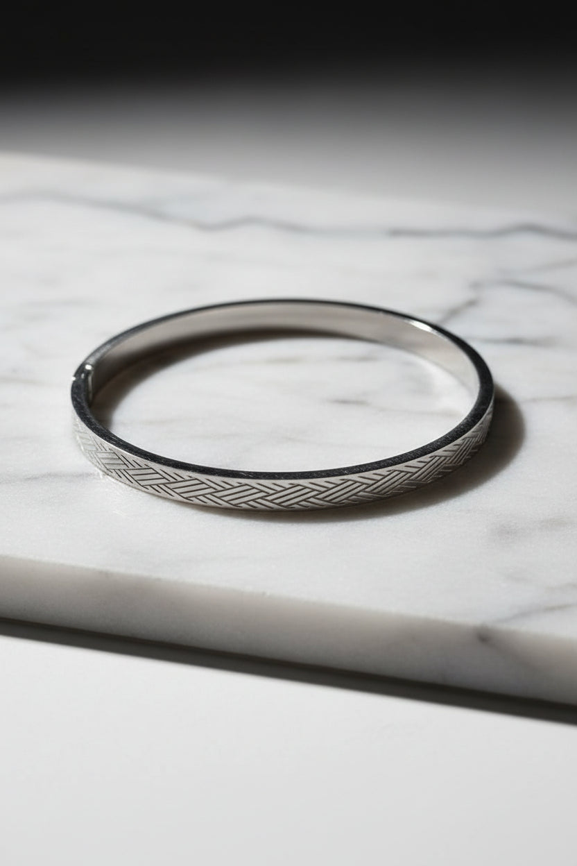 Silver Cross Unisex Kada Bracelet