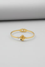 Big Flower Stone Kada Bracelet