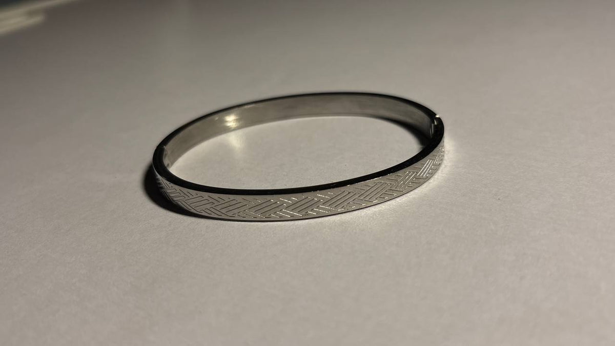 Silver Cross Unisex Kada Bracelet