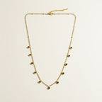 Green Stone Charm Chain
