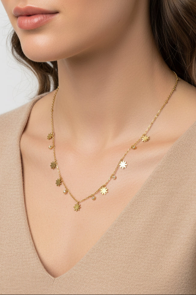 Flower Charms Chain