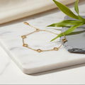 Gold Clover Chain Bracelet