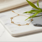 Gold Clover Chain Bracelet