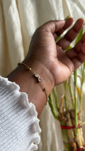 Crystal Bow Chain Bracelet