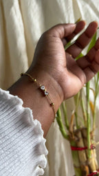 Crystal Bow Chain Bracelet