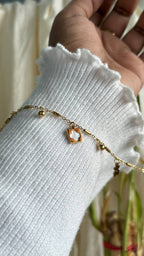 White Clover Charms Chain Bracelet
