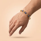 Gold Evileye Unisex Magnetic Kada Bracelet