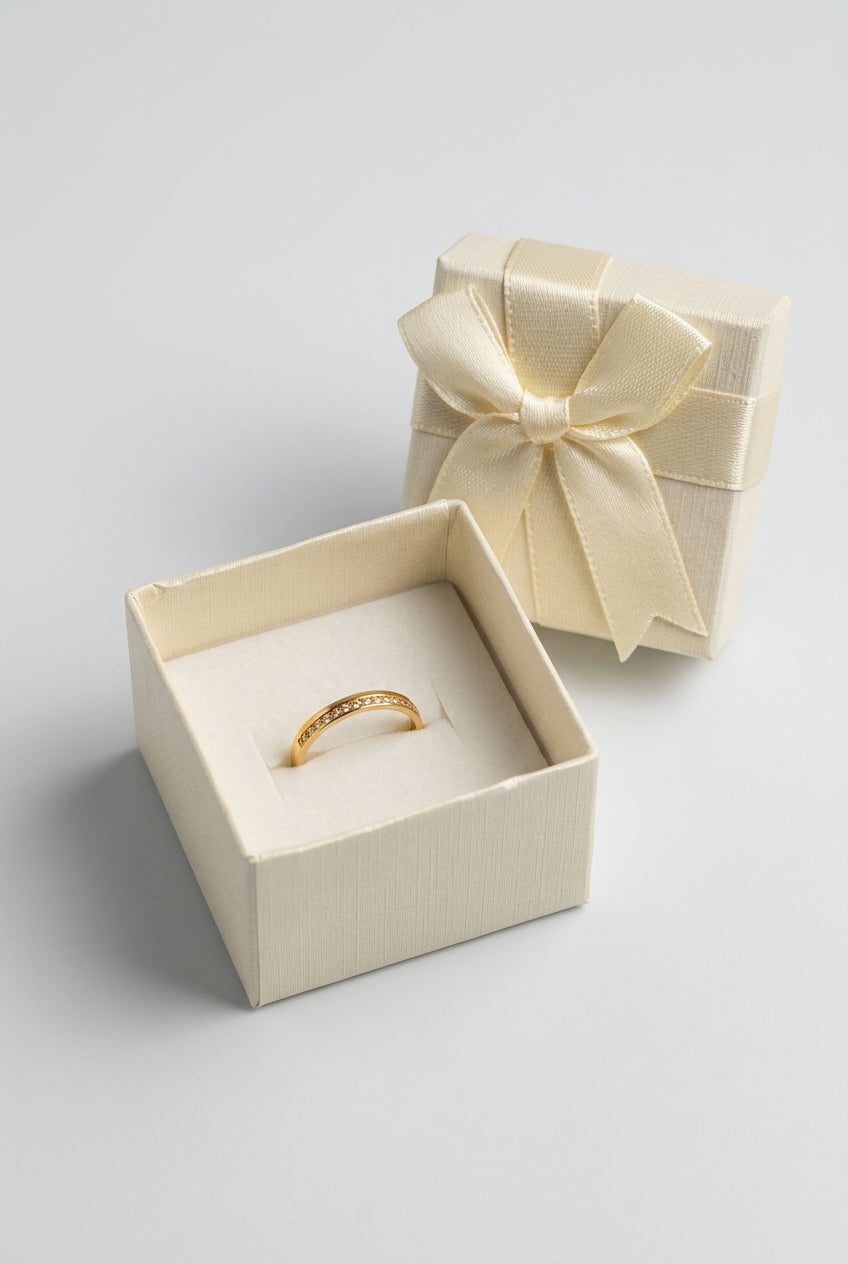 Butter Yellow Ring Box