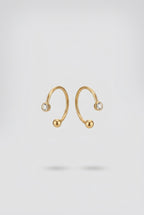 Stone Horseshoe Ball Studs