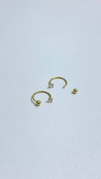 Stone Horseshoe Ball Studs