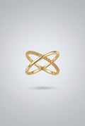Infinity Cross Adjustable Ring