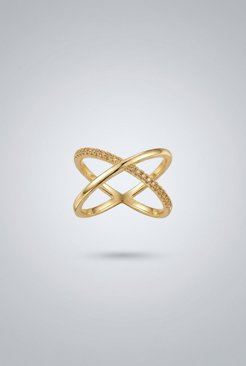 Infinity Cross Adjustable Ring