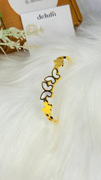 White butterfly kada bracelet