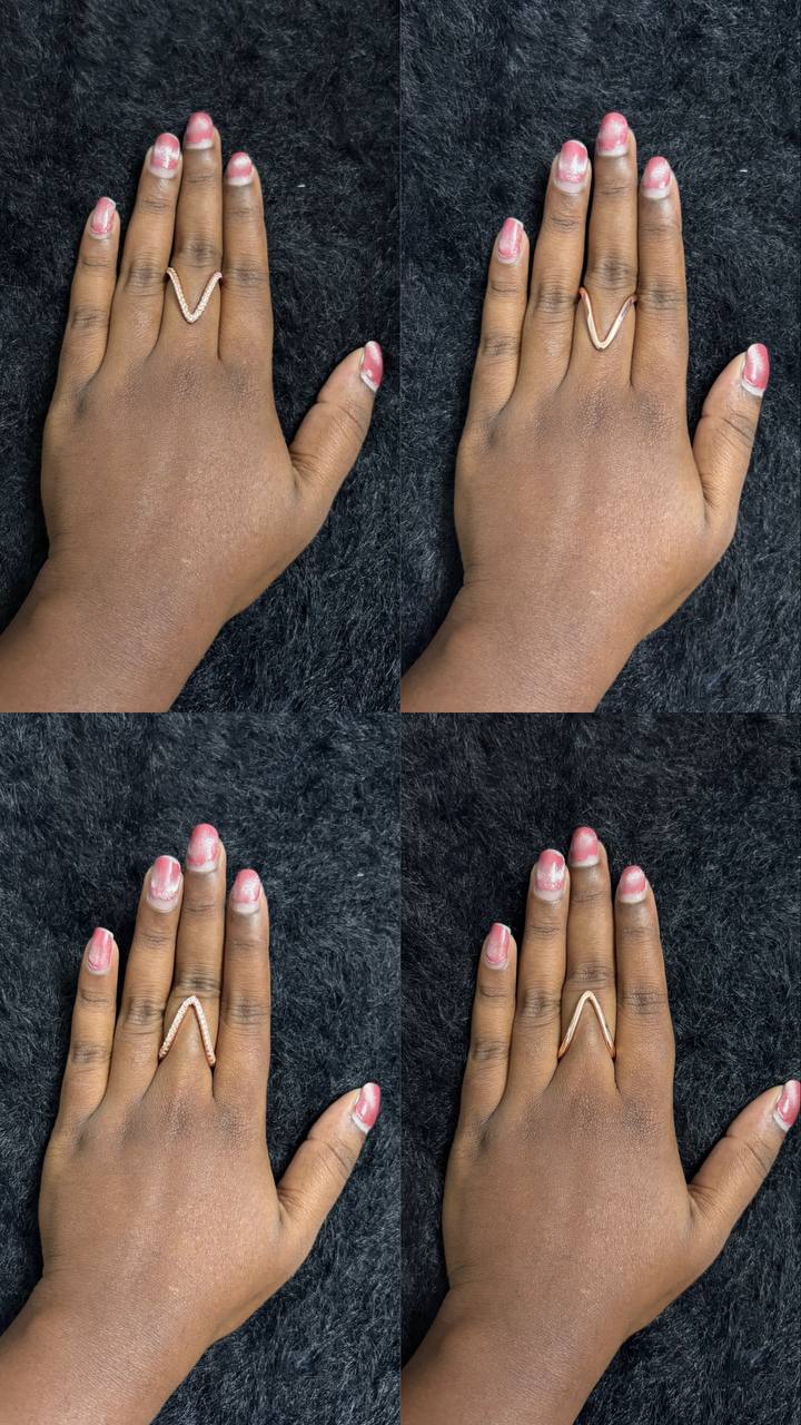 Rose Gold Vanki Ring Adjustable