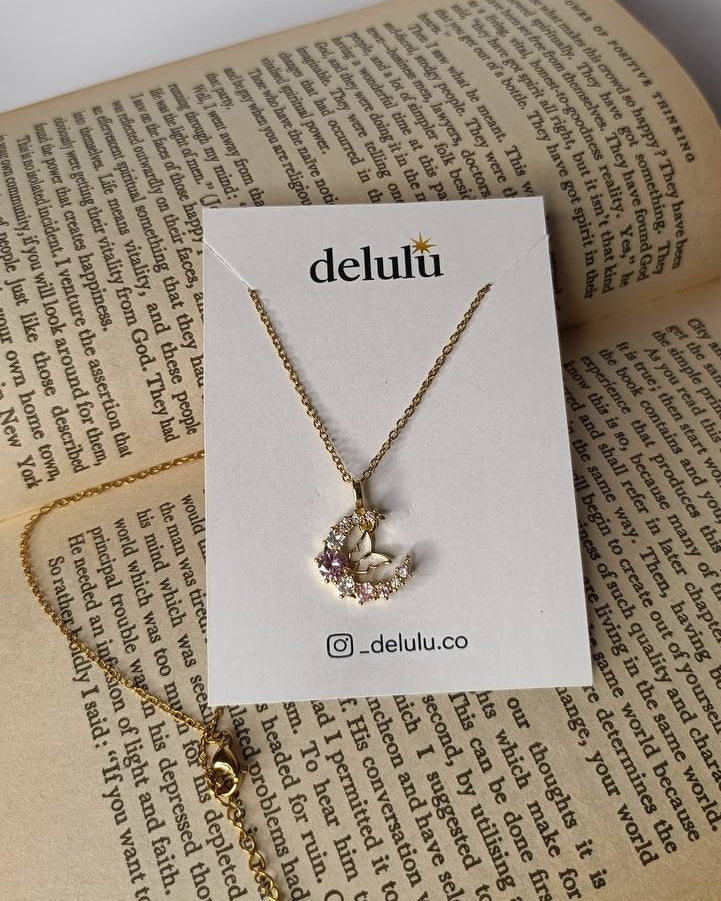 Moon butterfly chain