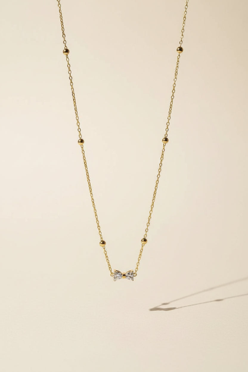 Crystal bow chain
