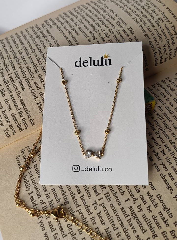 Crystal bow chain