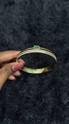 Green Stone Kada Bracelet