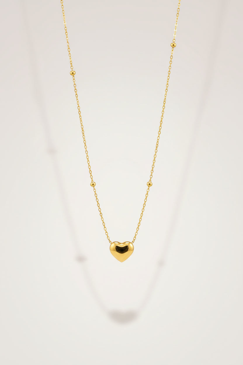 Tiny heart beaded chain