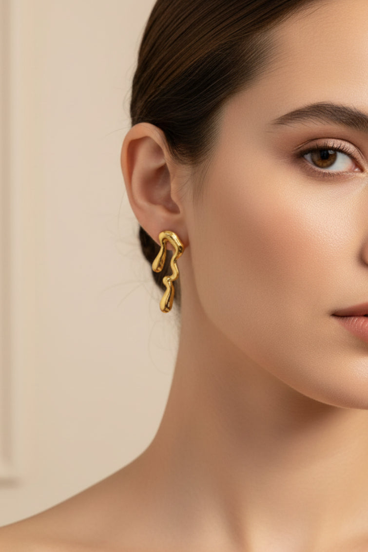 Quirky stud earrings