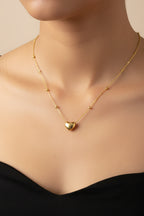 Tiny heart beaded chain
